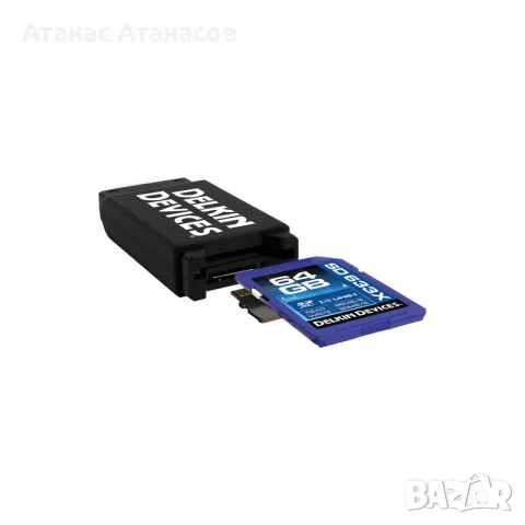 Четец за карти Delkin Devices USB 3.0 Dual Slot SD and Micro SD Travel Reader, снимка 4 - Чанти, стативи, аксесоари - 55328153