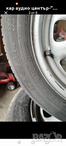 VW-Джанти с гуми 4х100/ЕТ-45/6Jx14H2,175/65/14, снимка 3 - Гуми и джанти - 54990625