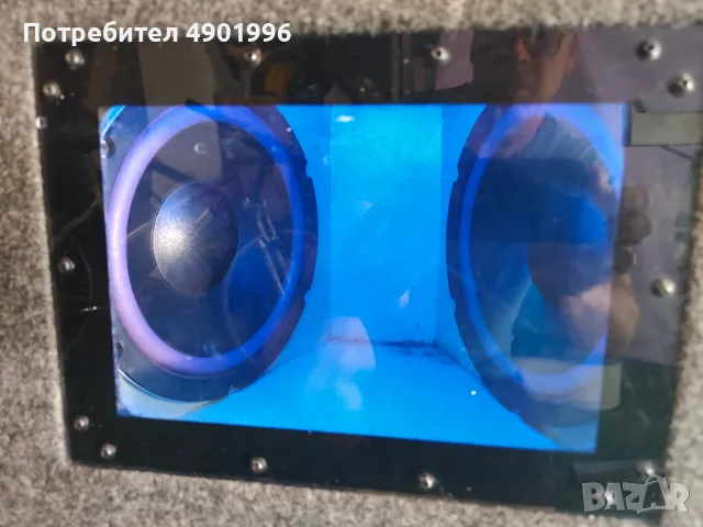 Качествена авто каса / Субуфер 2x10" с LED осветление - Отлично състояние, снимка 2 - Тонколони - 55467283