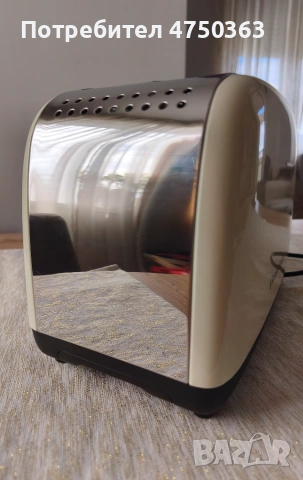 Тостер Russell Hobbs – стилен метален дизайн, отлично състояние.  Тостер Russell Hobbs с елегантен к, снимка 3 - Тостери - 55021822