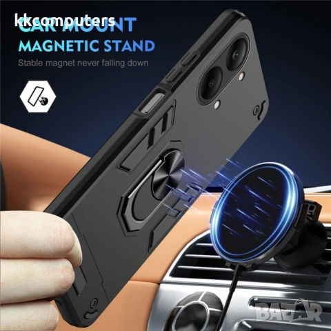 Калъф за Xiaomi Poco X8 Pro Max 5G / Redmi Turbo 5 Max 5G с Пръстен - PC+TPU, 0.5mm защита, 4 цвята, снимка 5 - Калъфи, кейсове - 54344203