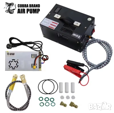Компресор 300 бара 12/22v за бутилки, PCP пушки и др.