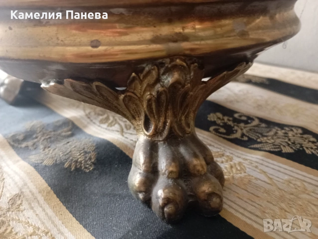 Винтидж месингова стойка за чадъри,бастуни, снимка 3 - Антикварни и старинни предмети - 54923447