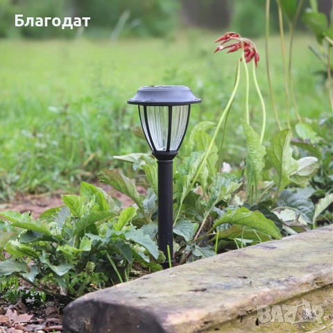 Комплект соларни градински лампи 10 броя – LED външни фенери IP44, снимка 6 - Външни лампи - 55152492