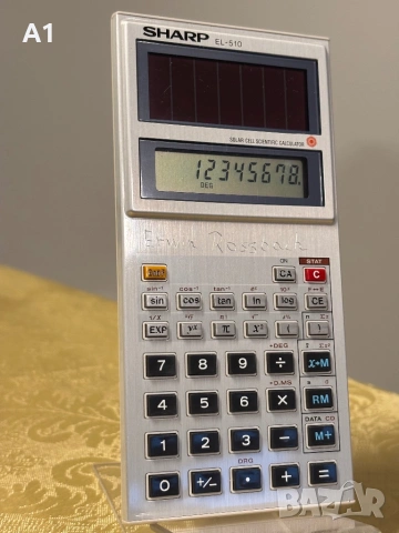 Калкулатор Sharp EL510, снимка 3 - Друга електроника - 54373688