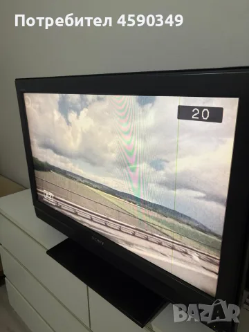 Sony Bravia 32” LCD телевизор + оригинално дистанционно, отлично състояние, снимка 5 - Телевизори - 54268402