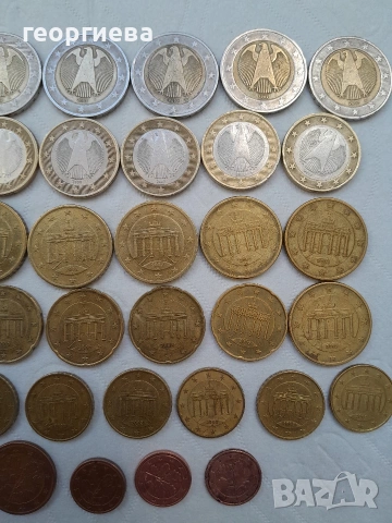 евро монети 2002 Германия, снимка 3 - Нумизматика и бонистика - 54105905