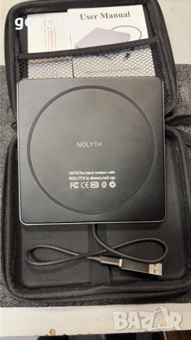NOLYTH External Slot Type DVD/CD Drive USB Burner Drive (USB 3.0,USB-C), снимка 3 - Кабели и адаптери - 54612642