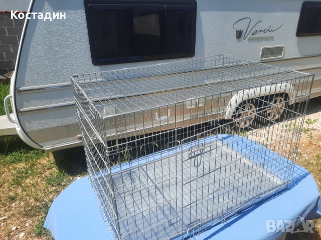 Клетка за куче farmcompany pet сгъваема тежко товарна  с две врати, снимка 10 - За кучета - 55110177