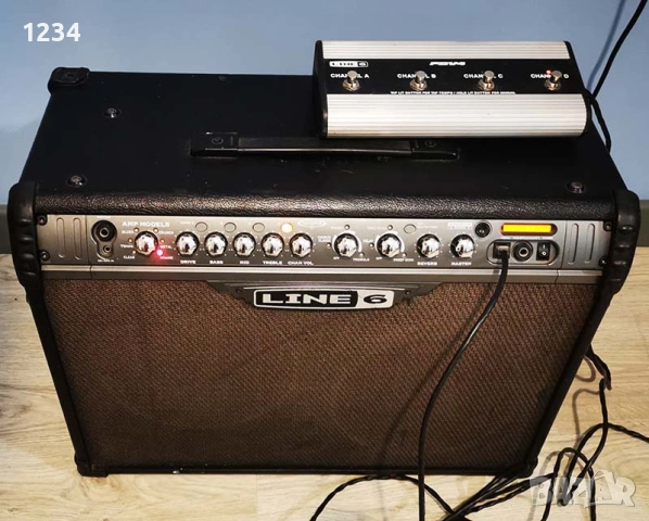 Усилвател за китара кубе Line 6 Spider III 120 вата и FBV4 суич педал
