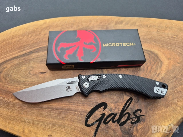 Сгъваем нож MICROTECH Amphibian 137RL,Ram Lock,светло острие, снимка 3 - Ножове - 53960826