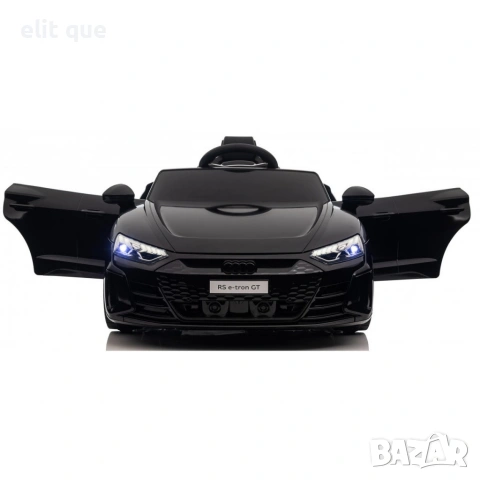 Акумулаторен джип Audi RS E-Tron GT 4X4 Licensed с меки гуми и кожена седалка 12V, снимка 6 - Детски велосипеди, триколки и коли - 55136232