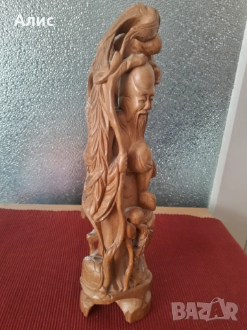 Дървена статуетка, снимка 6 - Статуетки - 54714912