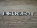 сребрист надпис Peugeot стар стил, снимка 1