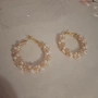 Обемни Обеци с перли, снимка 3