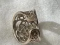 Винтидж сребърен ажурен пръстен от испанската марка TOUS (колекция Tous Dream / Tous Filigree)., снимка 6