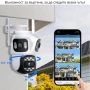 Тройна външна WiFi камера P15-SP3 с три екрана за наблюдение , снимка 3