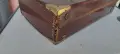 Стар английски куфар от телешка кожа, снимка 7