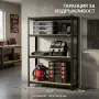 Здрав метален стелаж до 540 кг – Безвинтов гаражен рафт с 4 нива 150x75x30 см, снимка 2