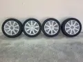 Продавам комплект оригинални алуминиеви джанти Audi със зимни гуми, снимка 1