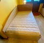 Легло с ракла, чекмеджета и подматрачна рамка + матрак 115/200 – компактно,практично за мaлко жилище, снимка 11