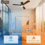 LED Таванен вентилатор с лампа 24W и дистанционно 132cm, снимка 5