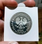 Сребро 100 злоти 1977 г. Полша, снимка 2