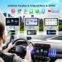 Автомобилни аксесоари 7" HD двудинова автомобилна стерео система с Carplay и Android Auto, 2+64G авт, снимка 9