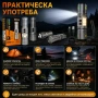 Мощен прожектор YEMAO 1400lm: Акумулаторен LED фенер 1000м обхват Къмпинг лампа и Power Bank, снимка 4