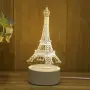 Холограмна 3D LED нощна лампа, 4W, 220V Модели:  Вариант 1: Медуза; Вариант 2: Айфеловата кула; Вари, снимка 4