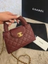 Chanel Kelly Дамска Чанта Цвят Бордо Код Brand Luxury Fashion10, снимка 10