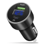 Адаптер за запалка с USB и волтметър - PD + QC, снимка 1