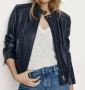 Massimo Dutti кожено яке XS, снимка 1