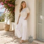 Дамски широк ленен панталон „Summer Ease“, снимка 1