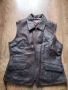 harkila leather vest - дамски кожен елек ЕСТЕСТВЕНА КОЖА 42/Л, снимка 4