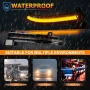 Динамични LED мигачи за огледала BMW POPMOTORZ 2835 SMD Black, Sequential, комплект 2 броя, снимка 5