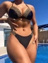 ⛱️Дамски черен бански с бикини, снимка 2