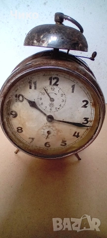 Стар немски здрав будилник "Юхангс", снимка 6 - Антикварни и старинни предмети - 54266406