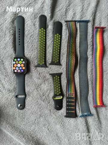Apple Watch Series 8 Graphite  Stainless Steel 45mm, снимка 4 - Смарт часовници - 54780018