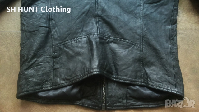 Jack & Jones RICHARD LEATHER Jacket Размер L мъжко яке естествена кожа 15-27, снимка 10 - Якета - 54803773