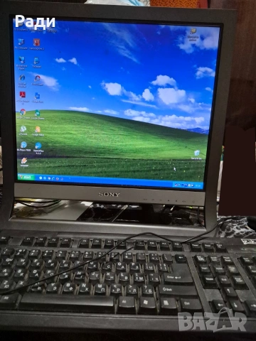 Компютър HP монитор Sony и фотокопир принтер Samsung , снимка 2 - Работни компютри - 54416336