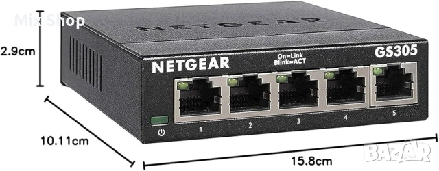 Нов 5-портов гигабитов мрежов суич NETGEAR