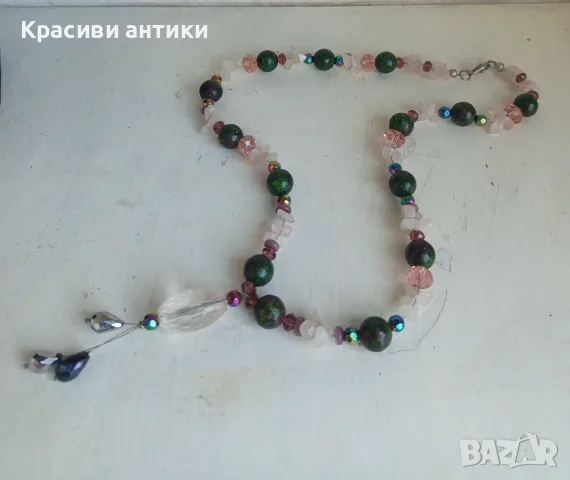 Колие от полускьроценни камьни авторско, снимка 2 - Колиета, медальони, синджири - 55501010