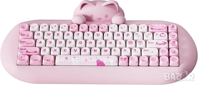 Yunzii C68 безжична механична клавиатура коте – RGB, за момичета и жени, нова