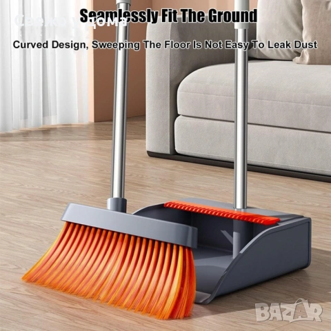 Комплект висококачествена метла с лопата, снимка 5 - Мопове, кофи, четки и метли - 54074754