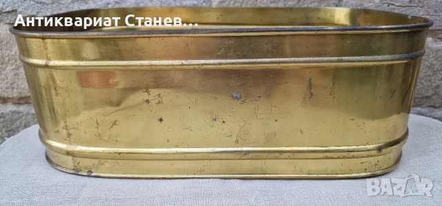 Масивен месингов съд , снимка 4 - Антикварни и старинни предмети - 55658480