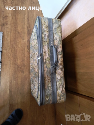 куфар от еко кожа и текстил за 10 евро, снимка 3 - Куфари - 54062492