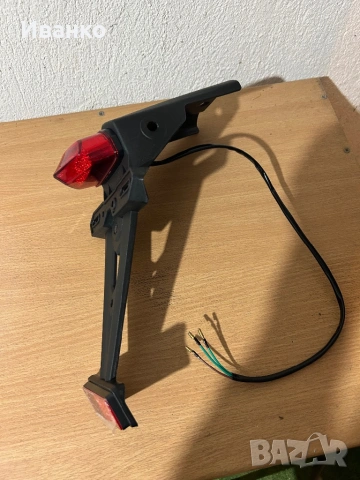 Стоп със стойка за номер за мотор , снимка 2 - Аксесоари и консумативи - 54270195