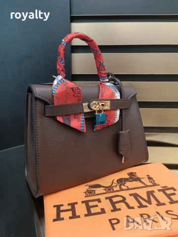 Hermes Нова Стилна Дамска Чанта Ерме Различни Цветове , снимка 8 - Чанти - 54613481