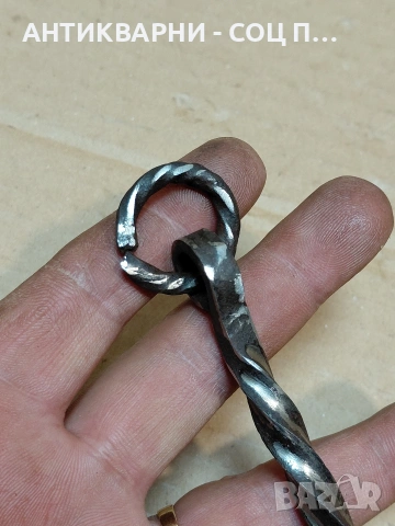 Соц Стара Ръчно Кована Угрипка. НОМЕР 1489., снимка 6 - Антикварни и старинни предмети - 54306448